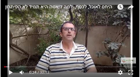 היחס לכסף ואוכל